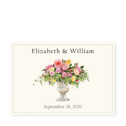 Floral Centerpiece Celebration Labels