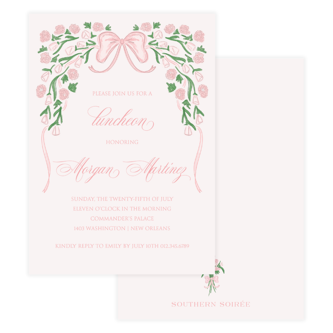 Margaret Pink Invitation