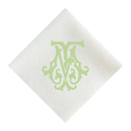 Monogram Chic Cocktail Napkin