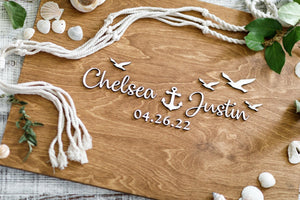 Chelsea + Justin Wedding Guest Book Sign