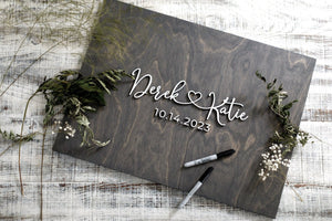 Derek + Katie Wedding Guest Book Sign