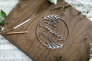 The Coopers Wedding Guest Book Sign