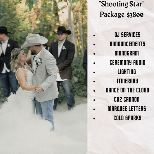 Shooting Star Package DJ And Entertainment Offer