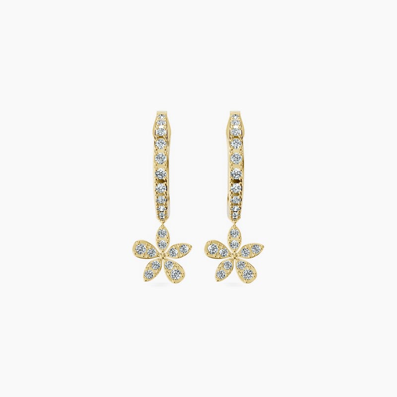 Dangling Flower Earrings