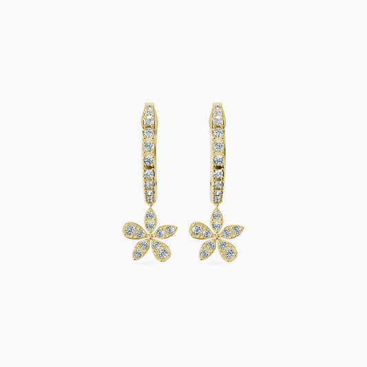 Dangling Flower Earrings