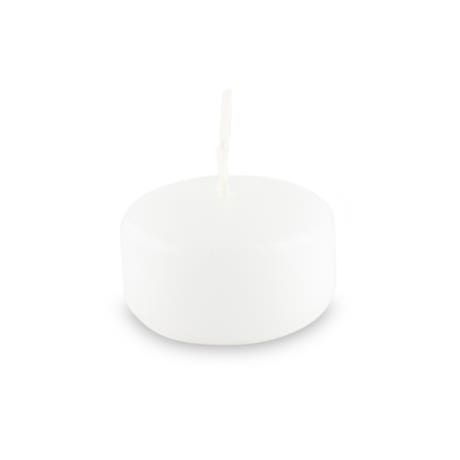 1 ¾" Decorative Round Floating Candles - White - Pack of 20