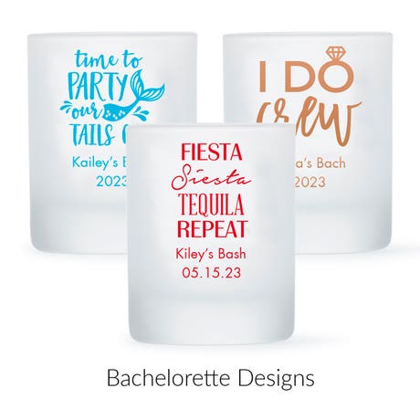 Custom Printed 2.75 oz. Frosted Shot Glass Wedding Favor - Bachelorette | More Occasions