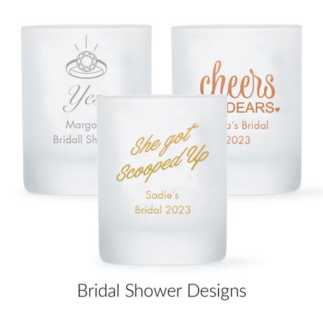 Custom Printed 2.75 oz. Frosted Shot Glass Wedding Favor - Bridal Shower | More Occasions | Wedding |Party |Event