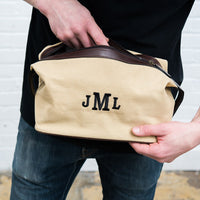 Personalized Rugged Canvas Toiletry Bag