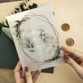 Clear Acrylic Wedding Table Sign - Welcome to Our Wedding