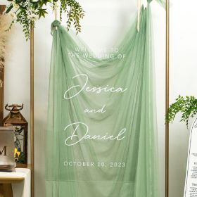 Clear Acrylic Wedding Table Sign - Welcome to Our Wedding