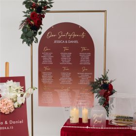 Clear Acrylic Wedding Table Sign - Welcome to Our Wedding
