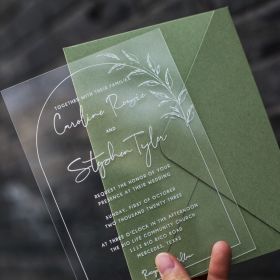 Clear Acrylic Wedding Table Sign - Welcome to Our Wedding