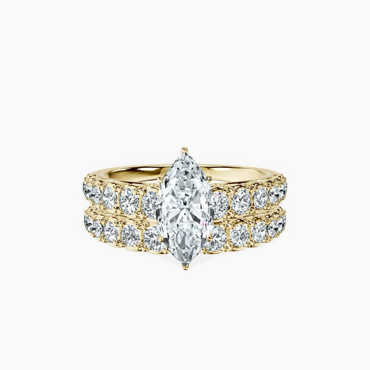 Graduated Marquise Ring