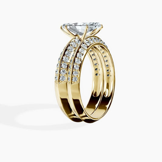 Knife Edge Marquise Ring
