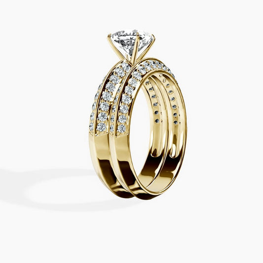 Knife Edge Cushion Ring