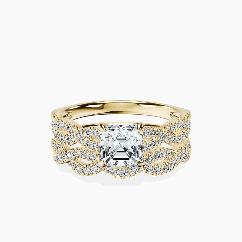 Infinity Asscher Ring