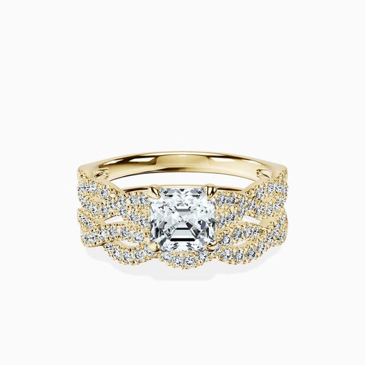 Infinity Asscher Ring