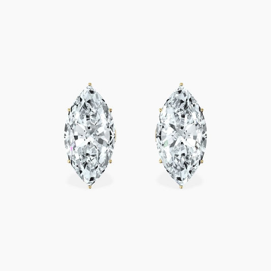 6 Prong Marquise Studs