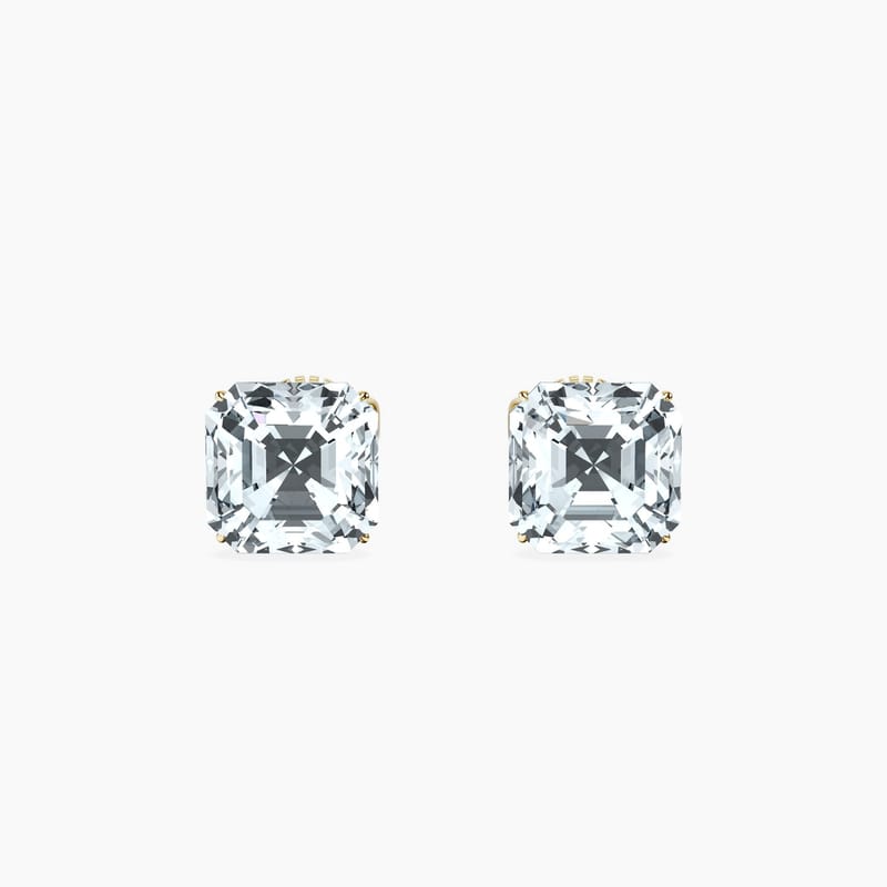 4 Prong Asscher Studs
