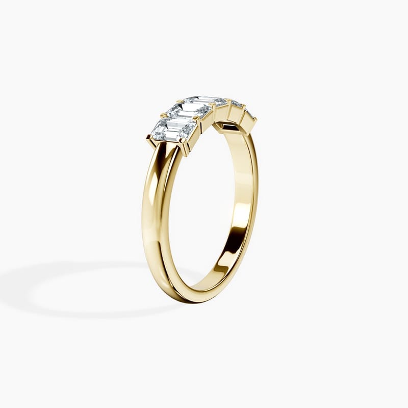 Emerald 5 Stone Ring