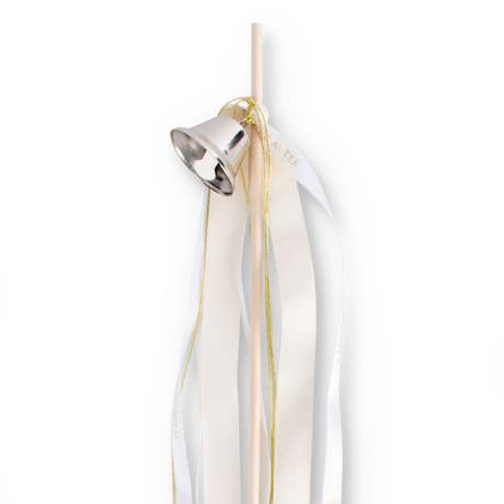 12pcs DIY Ribbon Wand Kit - Silver Bells