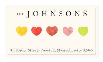 Heartfelt Panoramic Return Address Labels
