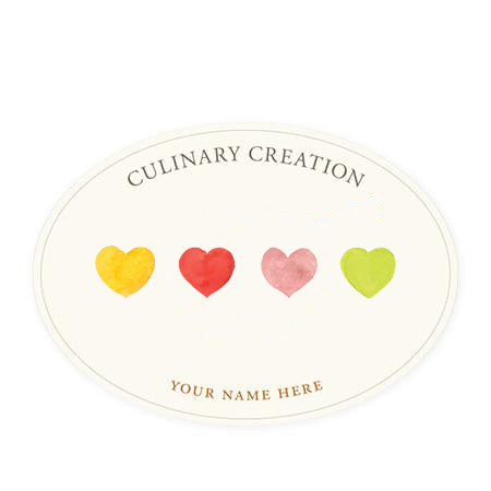 Heartfelt Oval Kitchen Labels