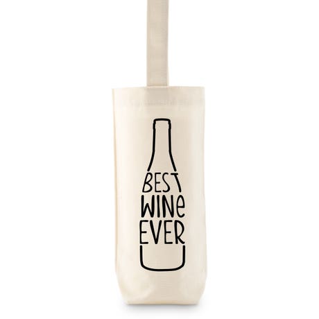Reusable Wine Bottle Tote Bag - Best Wine Ever