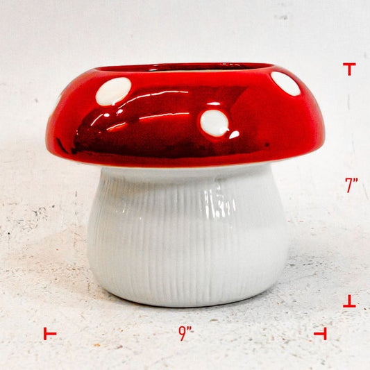 Red Mushroom Planter