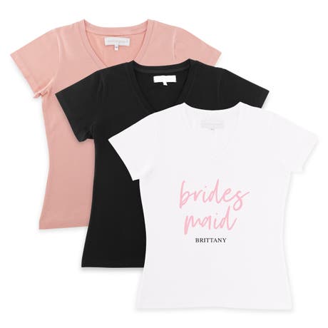 Personalized Bridal Party Wedding T-Shirt - Bridesmaid Script