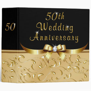 50th Wedding Anniversary Photo Album Binder