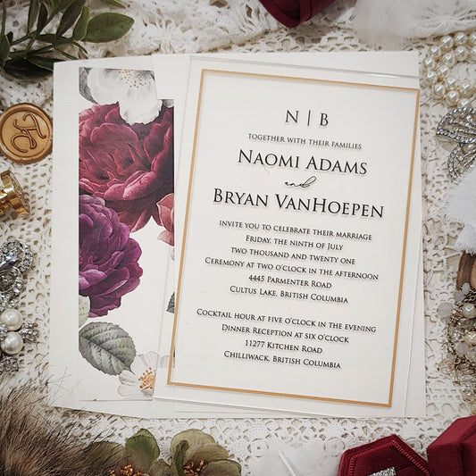 Acrylic Wedding Invitation 5100