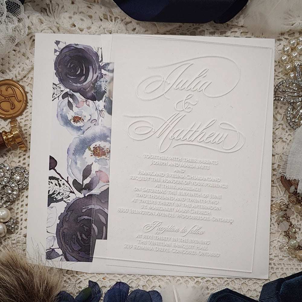 Acrylic Wedding Invitation 5101
