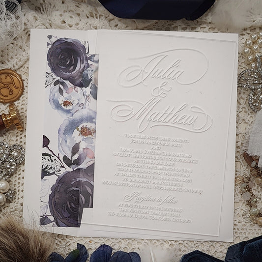 Acrylic Wedding Invitation 5101