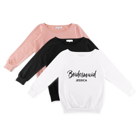 Personalized Bridal Party Wedding Sweatshirt - Bridesmaid