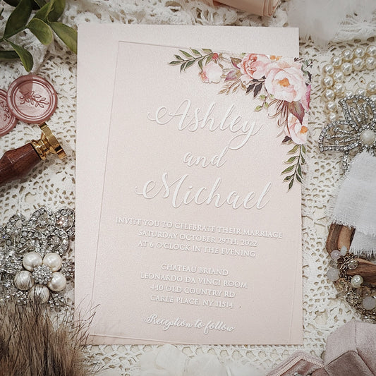 Acrylic Wedding Invitation 5107