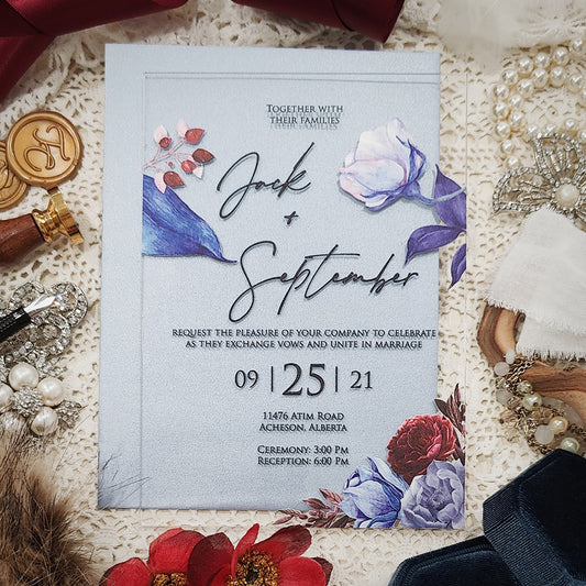 Acrylic Wedding Invitation 5113
