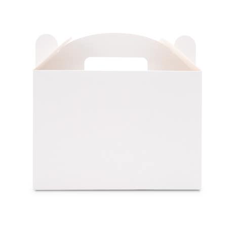 White Rectangle Paper Gift Box - Blank
