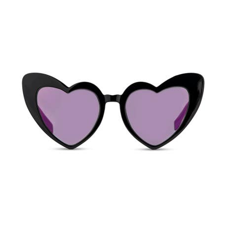 Women€™s Unique Shaped Bachelorette Party Sunglasses - Black Heart Eyes