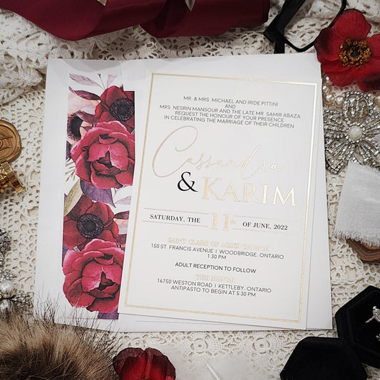 Foil Pressed Wedding Invitation 5200