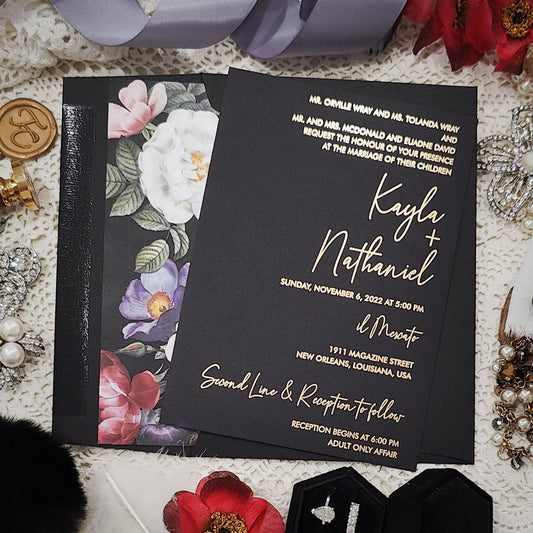 Foil Pressed Wedding Invitation 5202