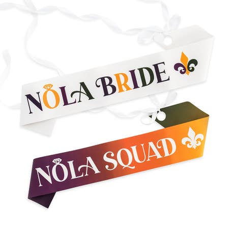 Paper Bachelorette Party Sash - New Orleans
