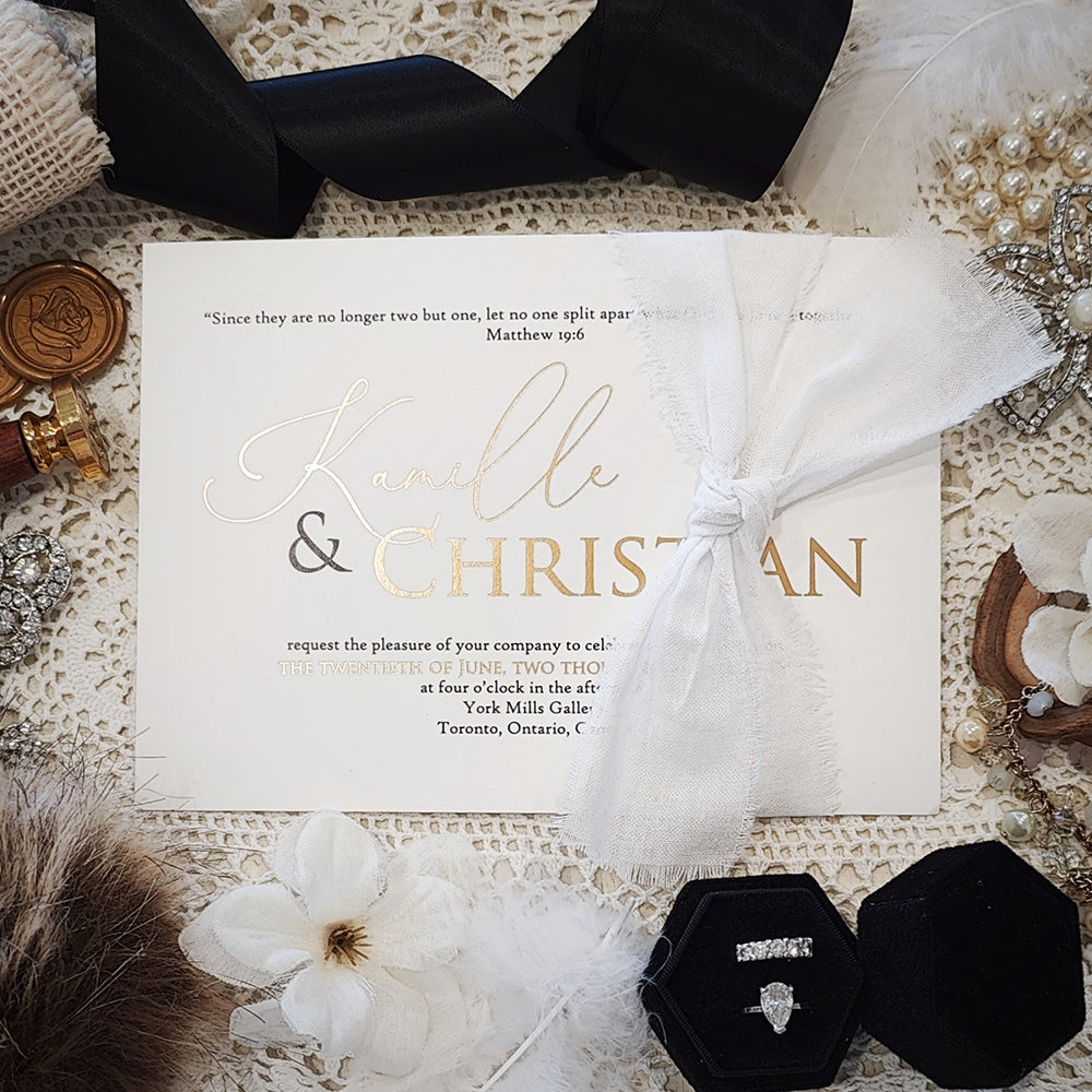 Foil Pressed Wedding Invitation 5212