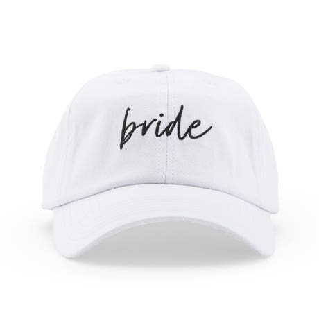 Women's Embroidered Bachelorette Party Dad Hat - Bride Script
