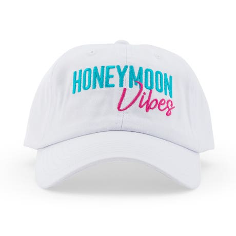 Women's Embroidered Bachelorette Party Dad Hat - Honeymoon Vibes