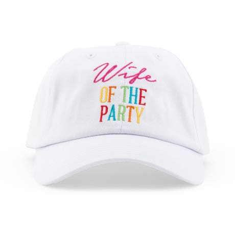Women's Embroidered Bachelorette Party Dad Hat - Wife of the Party