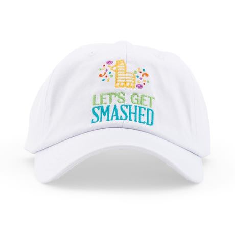 Women's Embroidered Bachelorette Party Dad Hat - Get Smashed