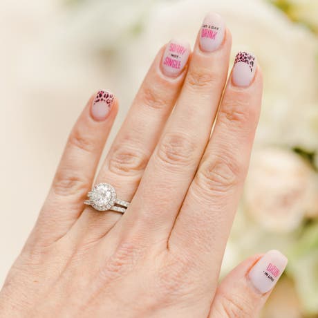 Adhesive Bachelorette Party Nail Stickers - Glam Squad