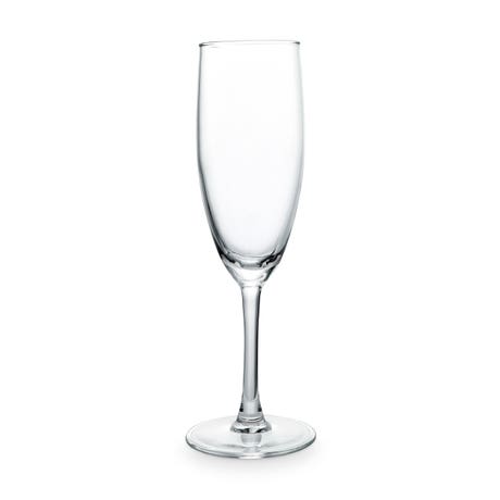 5.75 oz. Stemmed Champagne Flute Favor - Blank | Designs Available
